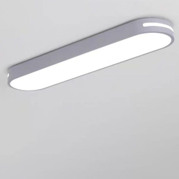 Modern Minimalist Elliptical Strip Iron Acrylic LED Flush Mount Ceiling Light For Hallway - Image 28