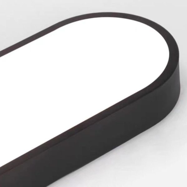 Modern Minimalist Elliptical Strip Iron Acrylic LED Flush Mount Ceiling Light For Hallway - Image 14