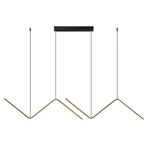 Minimalist Line 2-Light N Shaped LED Pendant Light - Image 9