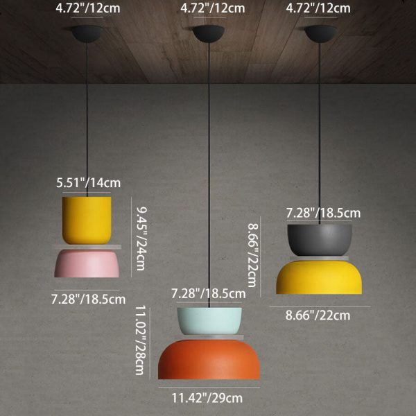 Nordic Colorful Macaron 1-Light LED Pendant Light - Image 5