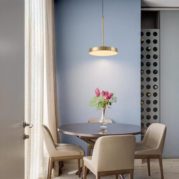 Modern Minimalist  Drum Metal LED Pendant Light - Image 5