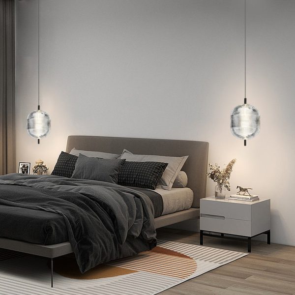 Personality Glass Shade LED Iron Creative Nordic Chandelier Pendant Lights - Image 3