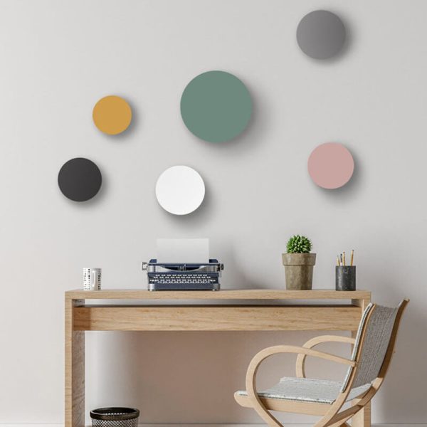 Modern Minimalist Colorful Round Iron LED Wall Sconce Lamp - Image 2