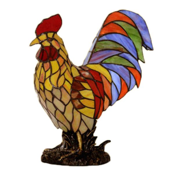 Tiffany Stained Glass Attack Styling Design LED Table Lamp - Image 2