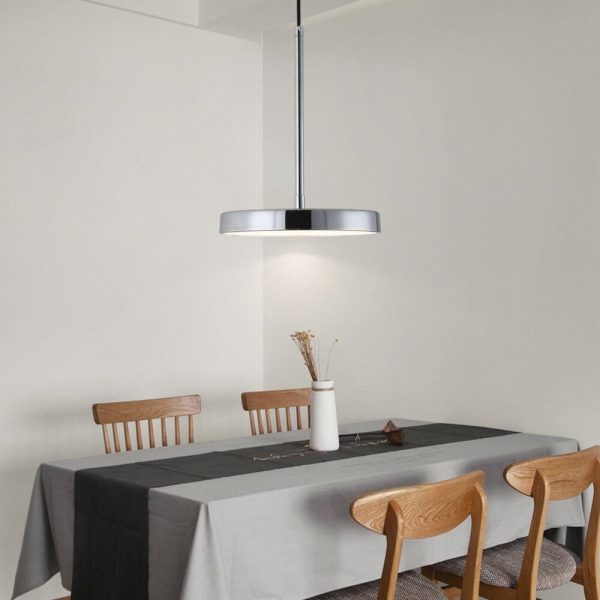 Modern Minimalist  Drum Metal LED Pendant Light - Image 3
