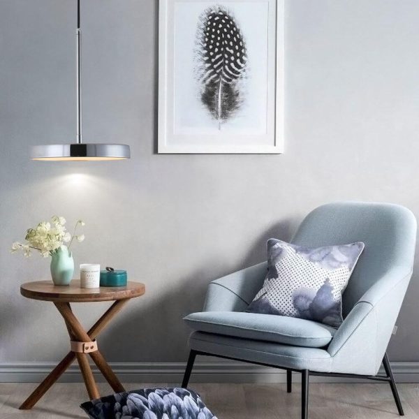 Modern Minimalist  Drum Metal LED Pendant Light - Image 4