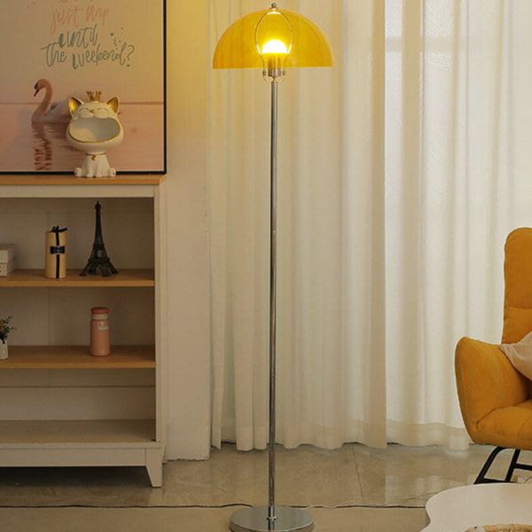 Nordic Vintage Acrylic Clear Dome LED Standing Floor Lamp - Image 21