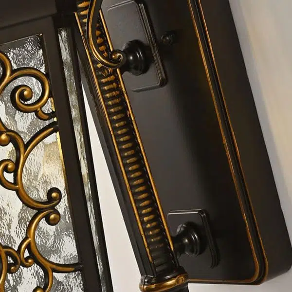 European Palace Outdoor Waterproof 1-Light Wall Sconce Lamp - Image 13