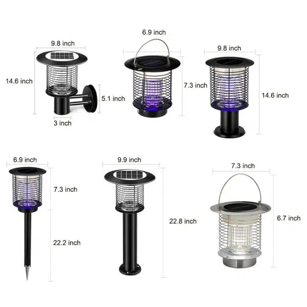 Advanced Solar-Powered Mosquito Killer Lamp Eco-Friendly Garden Light - Image 22