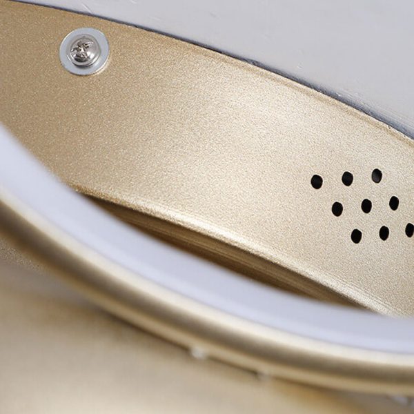 Nordic Light Luxury Round Wrought Iron LED Flush Mount Ceiling Fan Light - Image 17