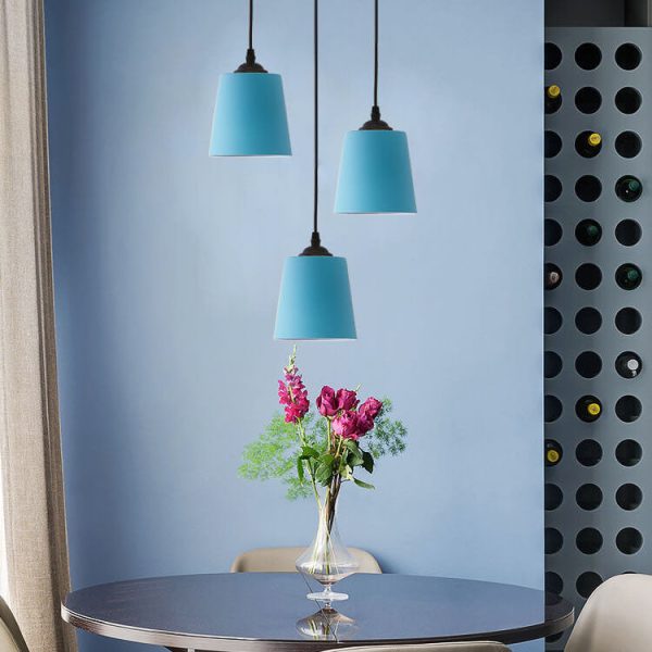 Nordic Macaron Cylinder Dome Metal 1-Light Pendant Light - Image 16