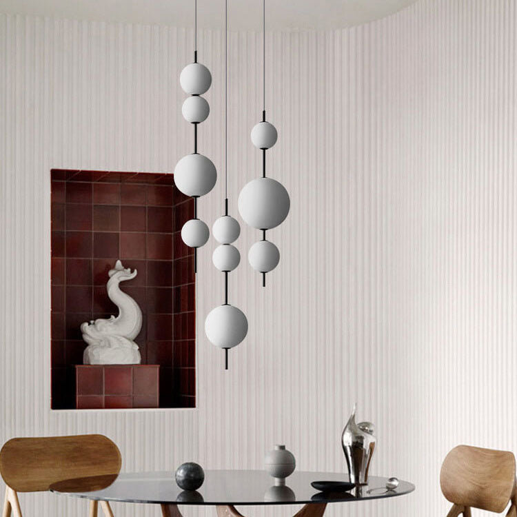 22313991073-1675434380.jpg Modern Minimalist Creative Glass Ball LED Pendant Light - Image 1