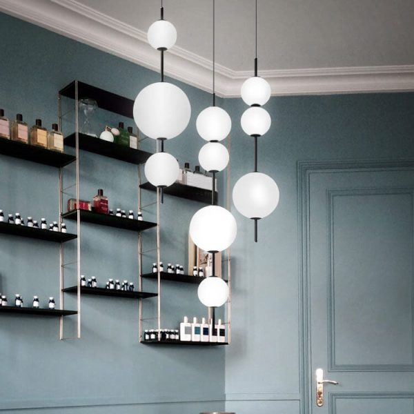 Modern Minimalist Creative Glass Ball LED Pendant Light - Image 10
