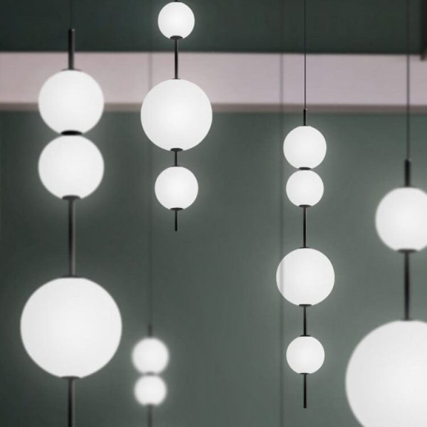 Modern Minimalist Creative Glass Ball LED Pendant Light - Image 11