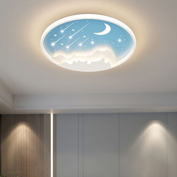 Modern Simplicity Iron Round Children LED Flush Mount Ceiling Light For Bedroom - Image 25