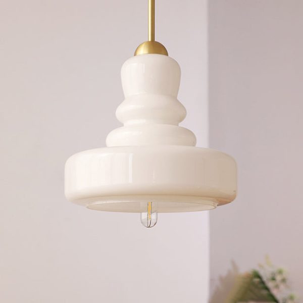 Modern Colorful Glass Gourd Shade 1-Light Pendant Light - Image 23