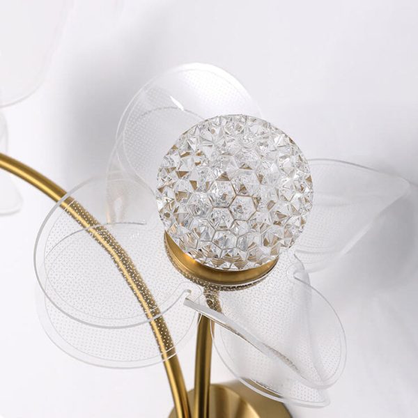 European Creative Lotus Flowers  Acrylic LED Wall Sconce Lamp - Image 12