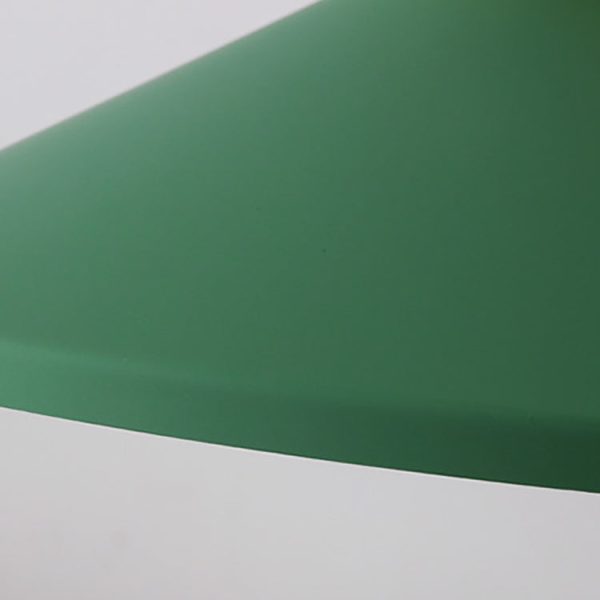 Nordic Minimalist Macaron Solid Color Aluminum Wood 1-Light Pendant Light - Image 8