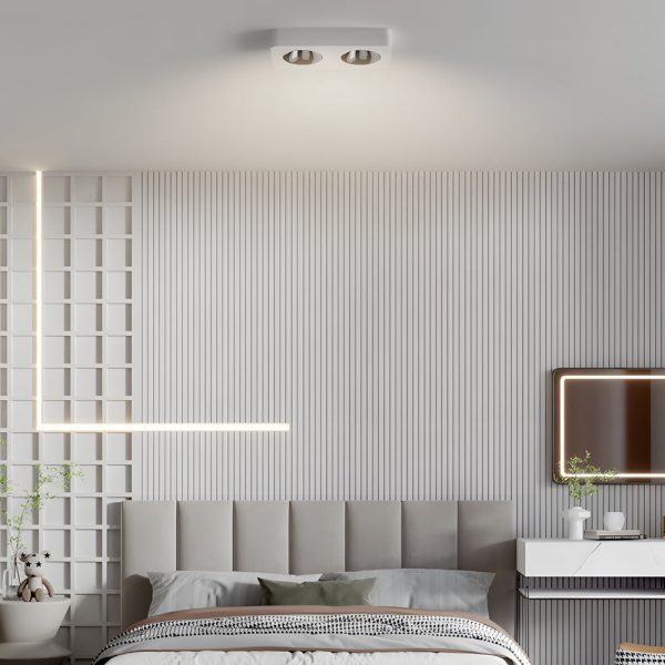 Square LED Anti-Glare Flush Mount Ceiling Light - Image 7