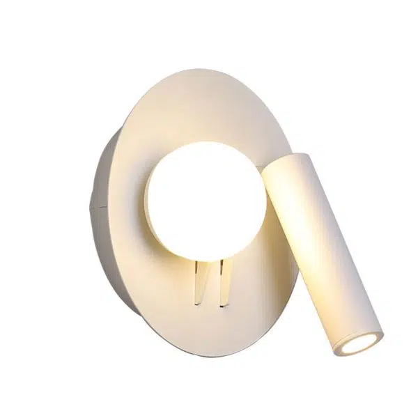 Nordic Minimalist Round/Square Acrylic Iron LED Reading Wall Sconce Lamp - Image 9