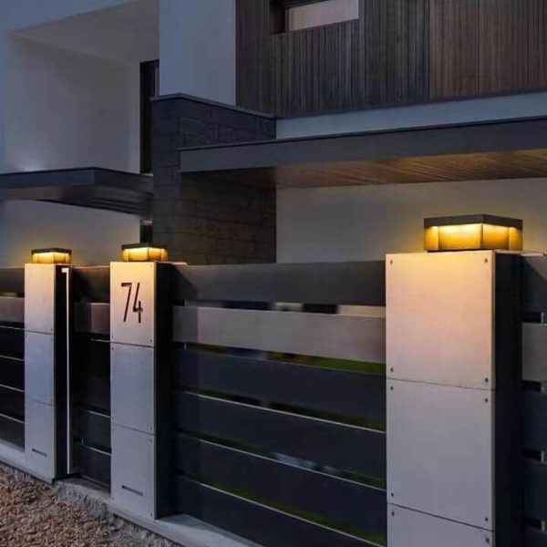 Modern Simple Glass Cuboid Decoration LED Outdoor Light - Image 21