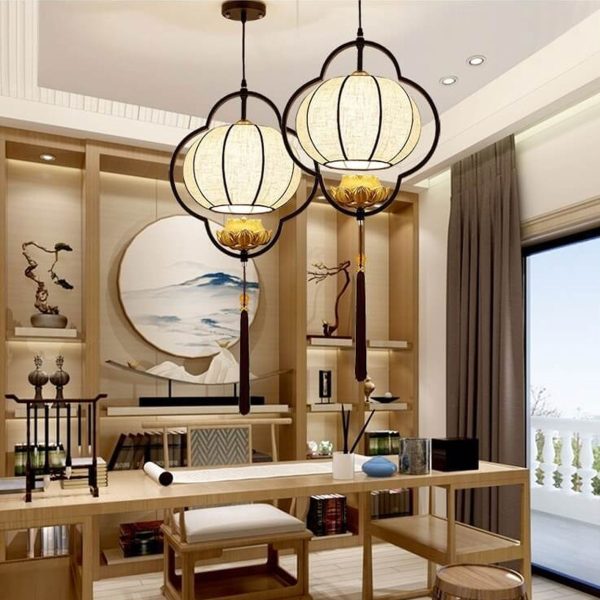 Chinese Retro Light Luxury Wrought Iron 1-Light Pendant Light - Image 13