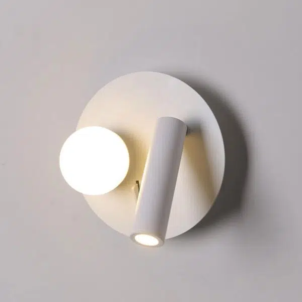 Nordic Minimalist Round/Square Acrylic Iron LED Reading Wall Sconce Lamp - Image 21