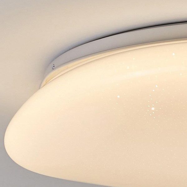 Modern Minimalist Pebble Shape Acrylic Hardware LED Flush Mount Ceiling Light For Bedroom - Image 8