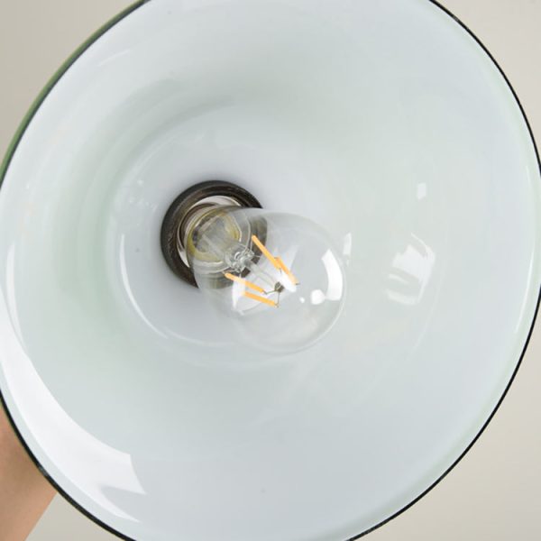 Contemporary Retro Emerald Green Flared Glass Shade 1-Light Pendant Light For Dining Room - Image 10