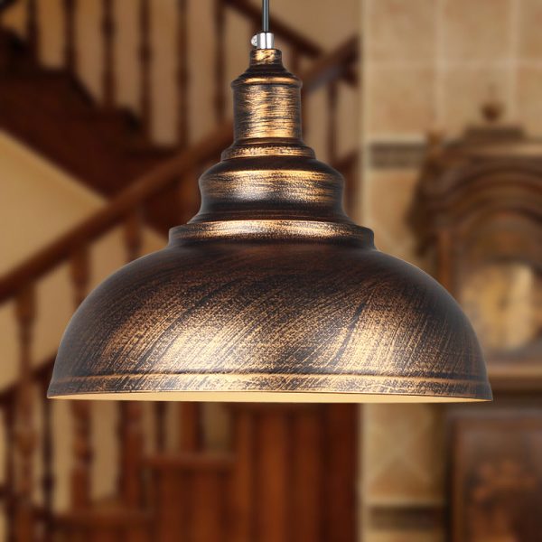 Industrial Simple Dome Round Pot Lid Iron 1-Light Pendant Light - Image 10