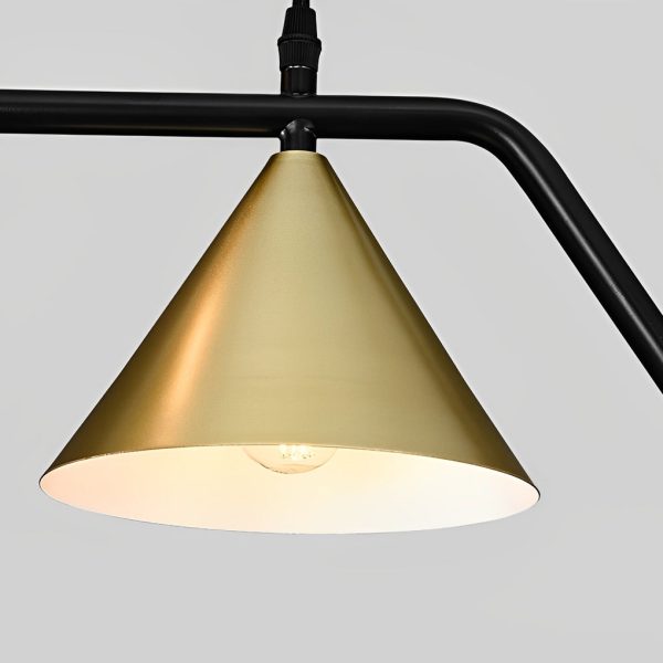 Strip Cone Glass Bubbles LED Iron Electroplating Nordic Chandelier - Image 15