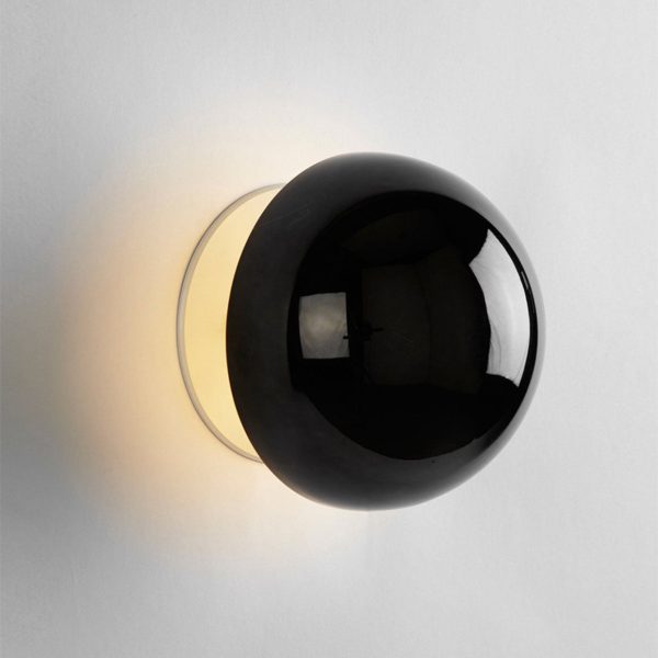 Modern Simplicity Meteorite Semicircle Metal LED Wall Sconce Lamp For Bedroom - Image 24