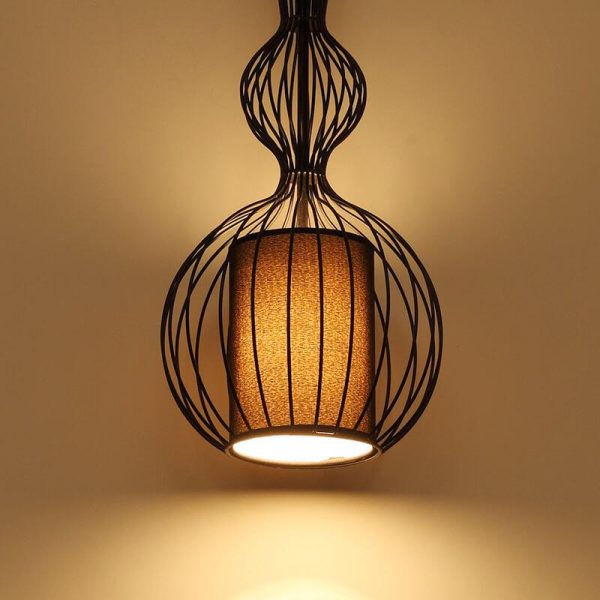 Industrial Retro Metal Birdcage 1-Light Lantern Pendant Light - Image 18
