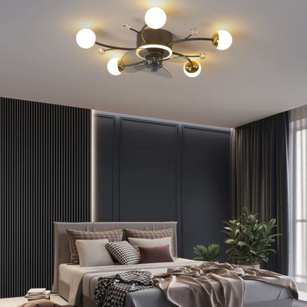 Nordic Light Luxury Creative 5/7-Light LED Flush Mount Fan Light - Image 35