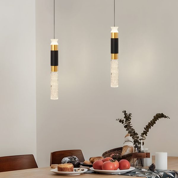 Cylinder Creative Three Step Dimming Modern LED Pendant Lights Hanging Lamp - Image 3