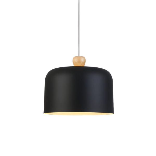 Pleat Box LED Pendant Light 1-Light Black/White Aluminum Hanging Lamp - Image 16