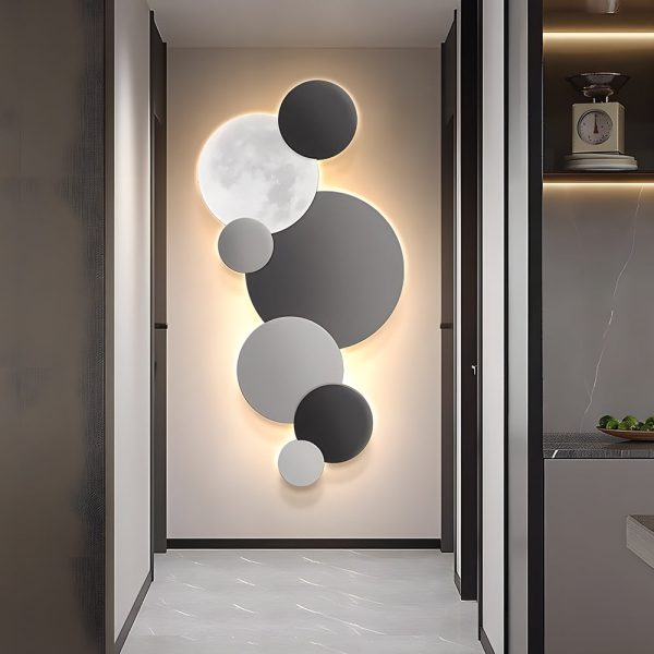Lunar Glow Round LED Wall Sconce - Image 4