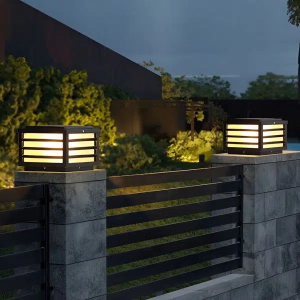 Modern Solar LED Fence Cap Post Lights for Pretty Fence Post Lighting - Image 2
