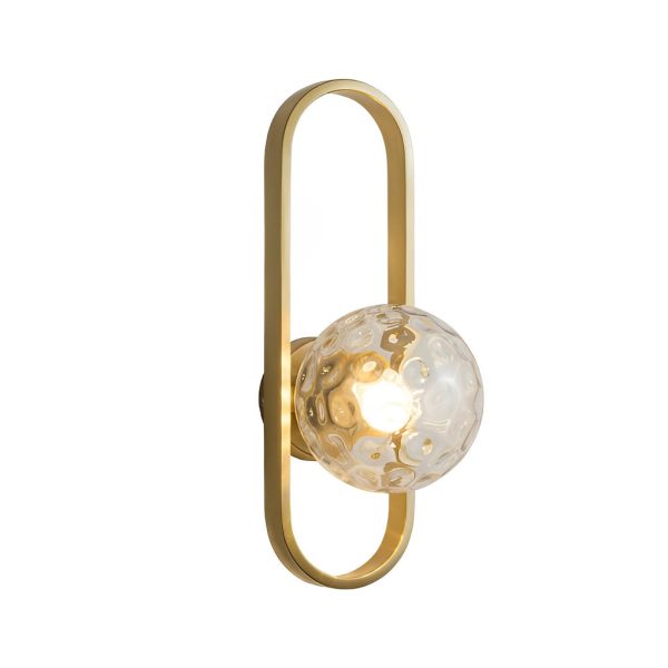 Creative Glass Shade Elliptical Iron Modern Wall Lights Fixture Wall Lamp - Image 11