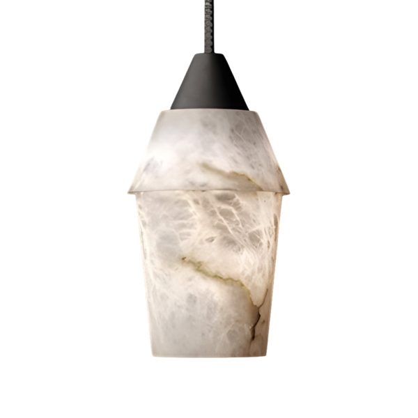 7.87 In. H Alabaster Pendant Light - 1-Light Kitchen Island Lighting - Image 7