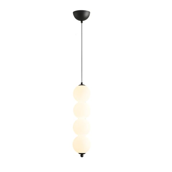 Modern Round String Vertical Balls Pendant Lamp Dimmable LED Chandelier - Image 14