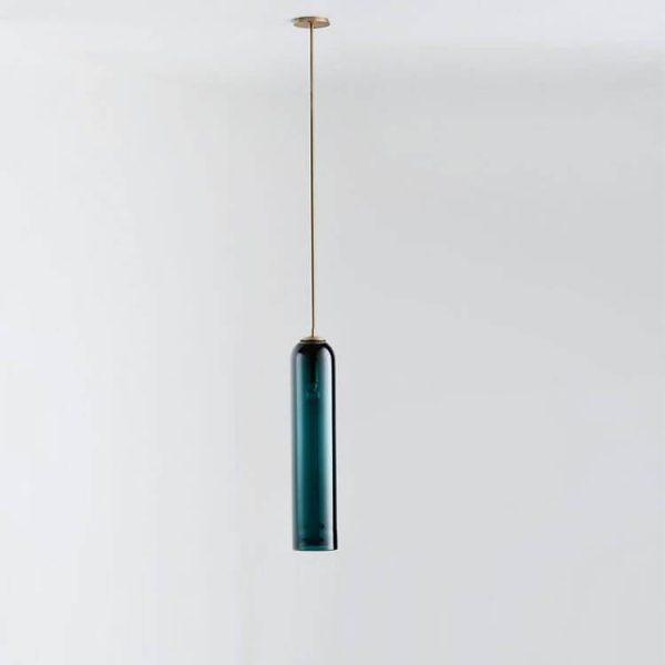 Minimalist Tube-Shaped Glass 1-Light LED Pendant Light - Image 18