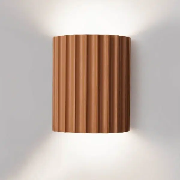 Macaron Resin Striped Half Cylinder 1-Light Wall Sconce Lamp - Image 15