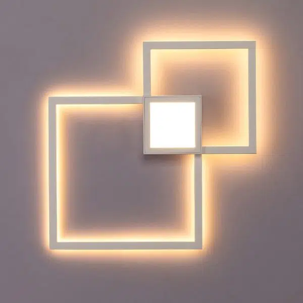 Minimalist Square Combination LED Iron Wall Sconce Lamp - Image 13