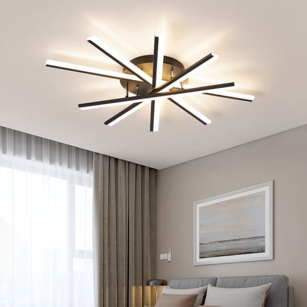 Nordic Creative Line 1-Light LED Semi-Flush Mount Ceiling Light - Image 20