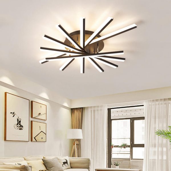 Nordic Creative Line 1-Light LED Semi-Flush Mount Ceiling Light - Image 21