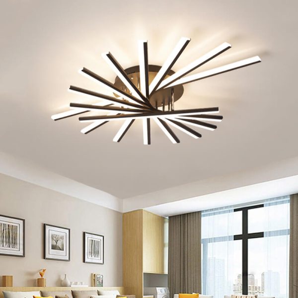 Nordic Creative Line 1-Light LED Semi-Flush Mount Ceiling Light - Image 2