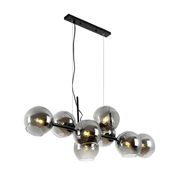 8 Lights Glass Shade LED Postmodern Chandelier Dining Room Light Fixtures - Image 12