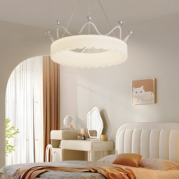Romantic Crowns Luxury Three Step Dimming Modern Hanging Ceiling Lights - Image 2