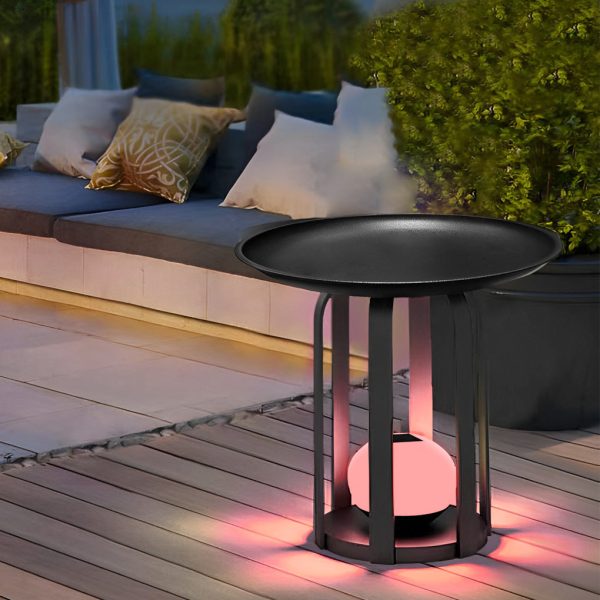 Set of Waterproof Outdoor Table and Solar Floor Lamp - Image 2